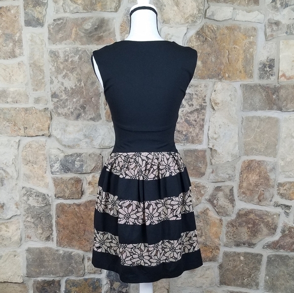 ANTHRO Eva Franco 0 Lace Strata Fit & Flare Dress - Picture 6 of 8